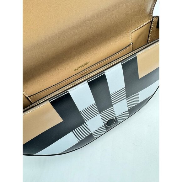 BURBERRY Check patent Olympia shoulder bag - Beige/Camel - Picture 12 of 15